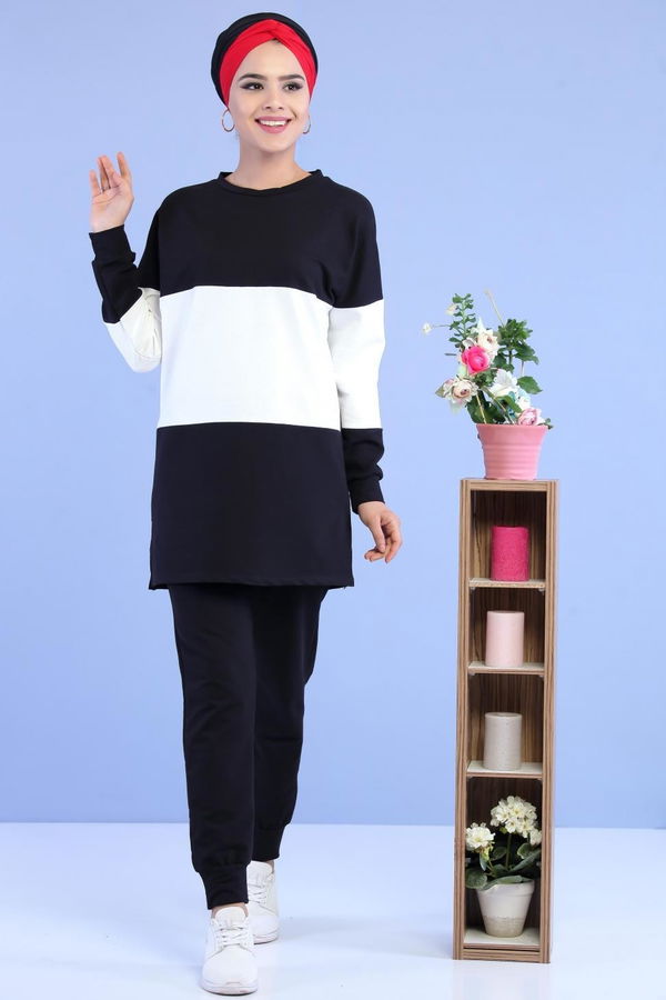 Tunik Pantolon Siyah Siyah - 6890