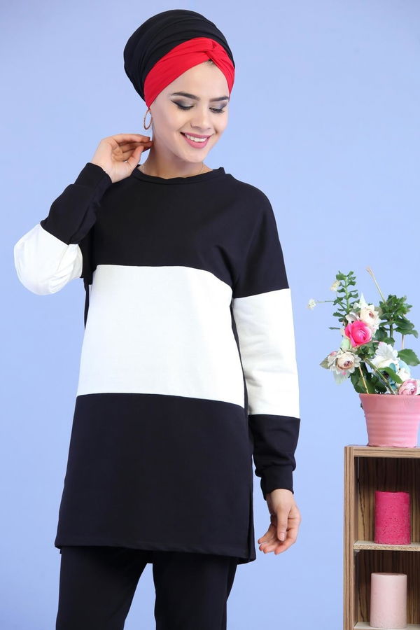 Tunik Pantolon Siyah Siyah - 6890