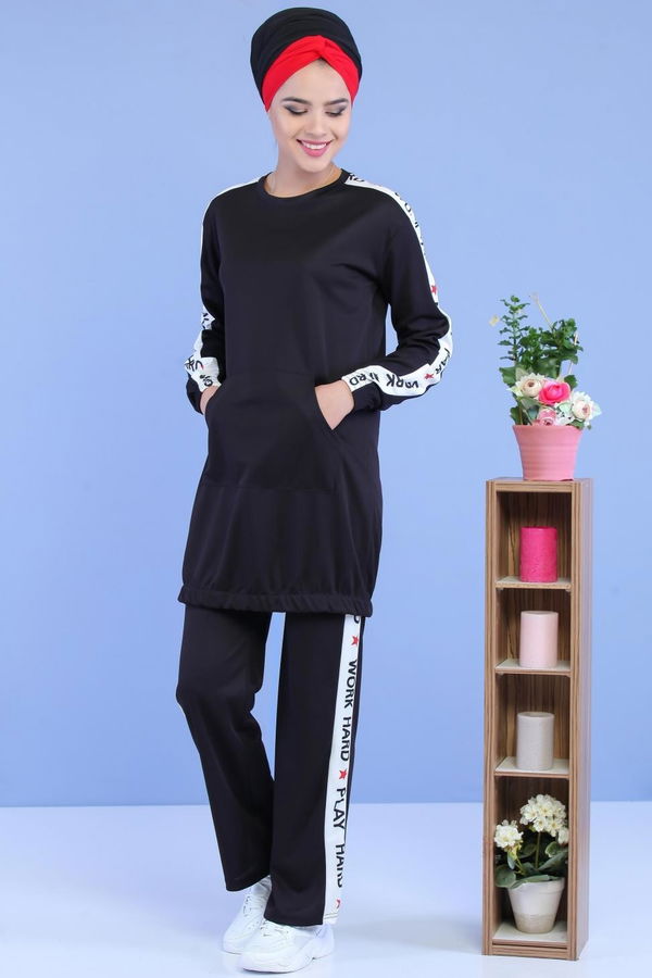 Tunik Pantolon Siyah - 02 7049 Siyah - 7049