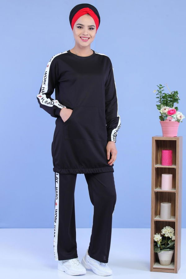 Tunik Pantolon Siyah - 02 7049 Siyah - 7049