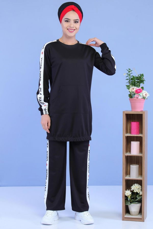 Tunik Pantolon Siyah - 02 7049 Siyah - 7049