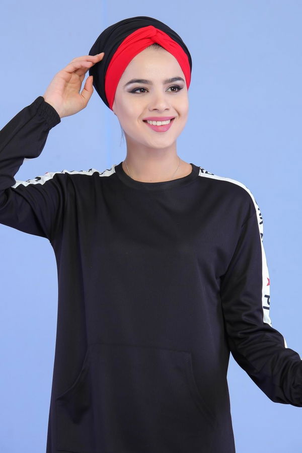Tunik Pantolon Siyah - 02 7049 Siyah - 7049