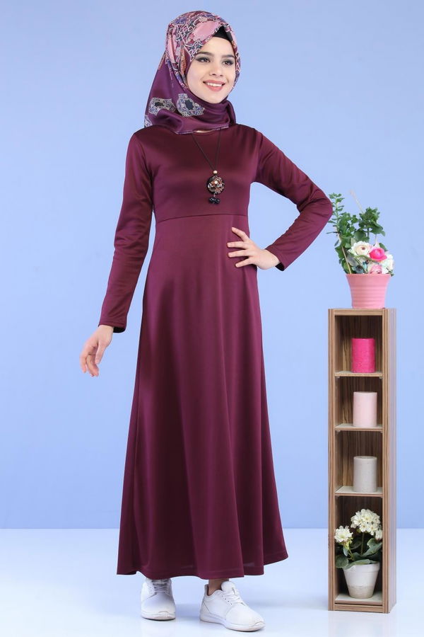 Elbise Siyah Mürdüm - 6824