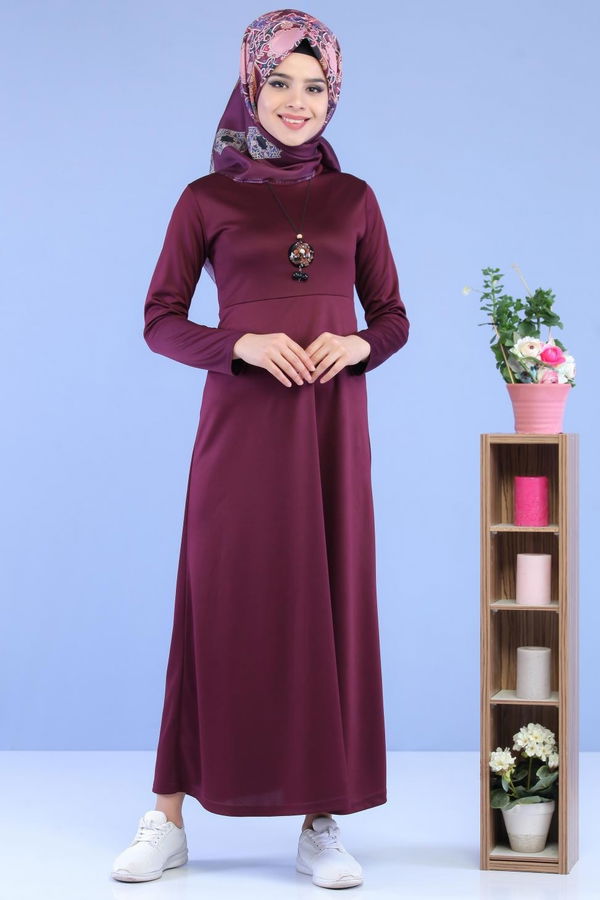 Elbise Siyah Mürdüm - 6824