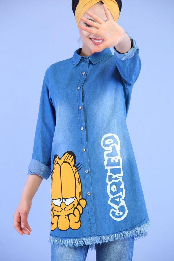 Tunik T shirt Takım Mavi Mavi - 7083
