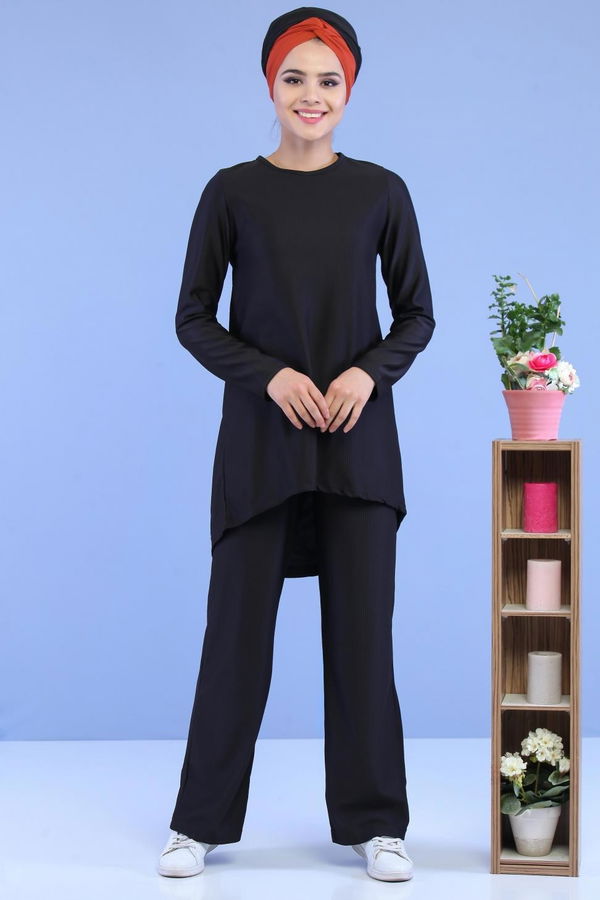 Tunik Pantolon Siyah - 02 7090 Siyah - 7090