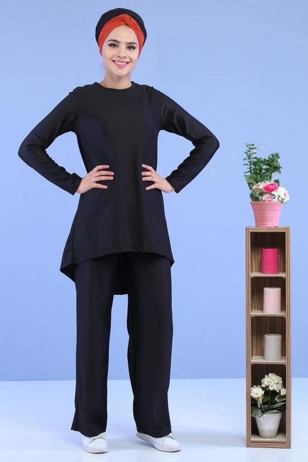 Tunik Pantolon Siyah - 02 7090 Siyah - 7090