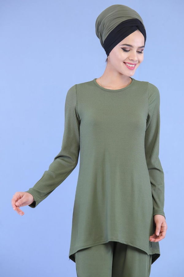 Tunik Pantolon Kombin Yeşil - 02 7101 Yeşil - 7101 YEŞİL
