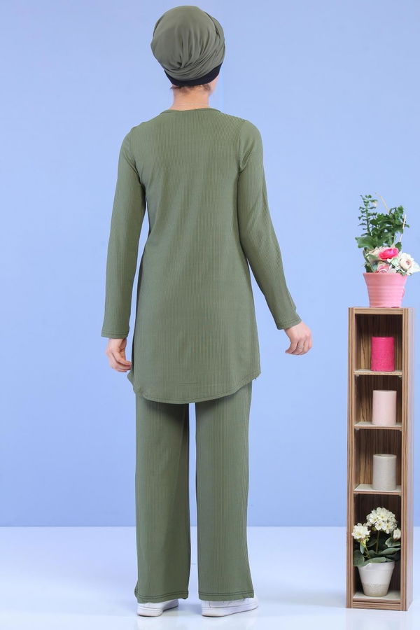 Tunik Pantolon Kombin Yeşil - 02 7101 Yeşil - 7101 YEŞİL