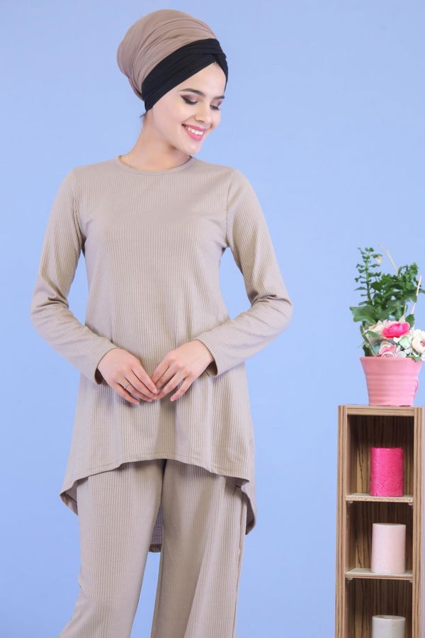 Tunik Pantolon Kombin Vizon - 02 7101 Vizon - 7101