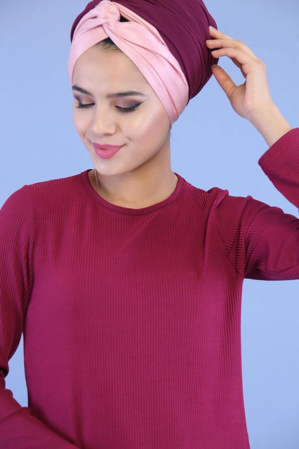 Tunik Pantolon Kombin Mürdüm - 02 7101 Mürdüm - 7101
