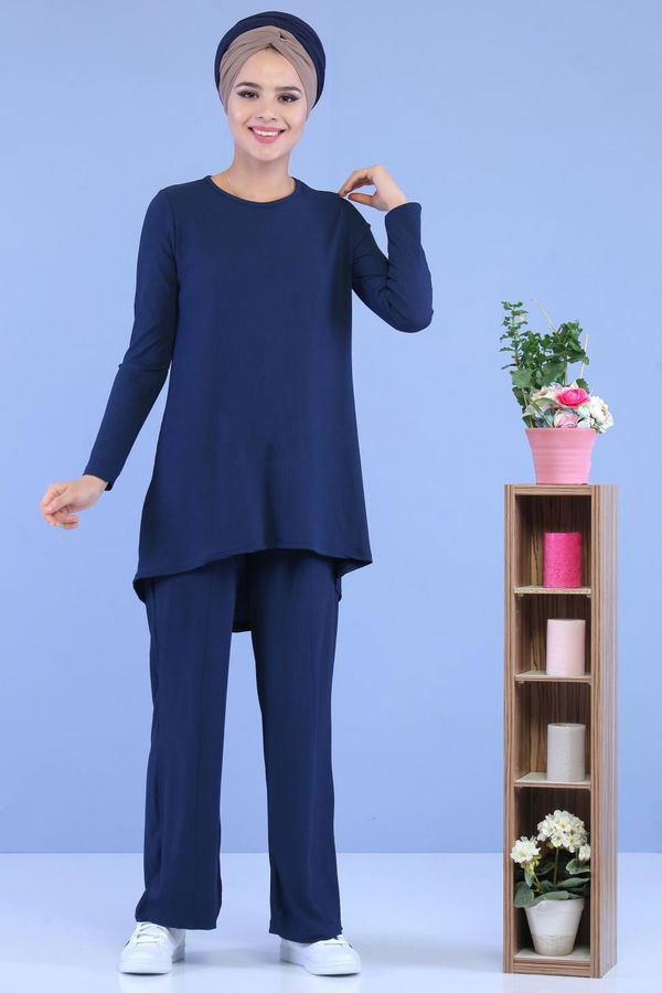 Tunik Pantolon Kombin Lacivert - 02 7101 Lacivert - 7101
