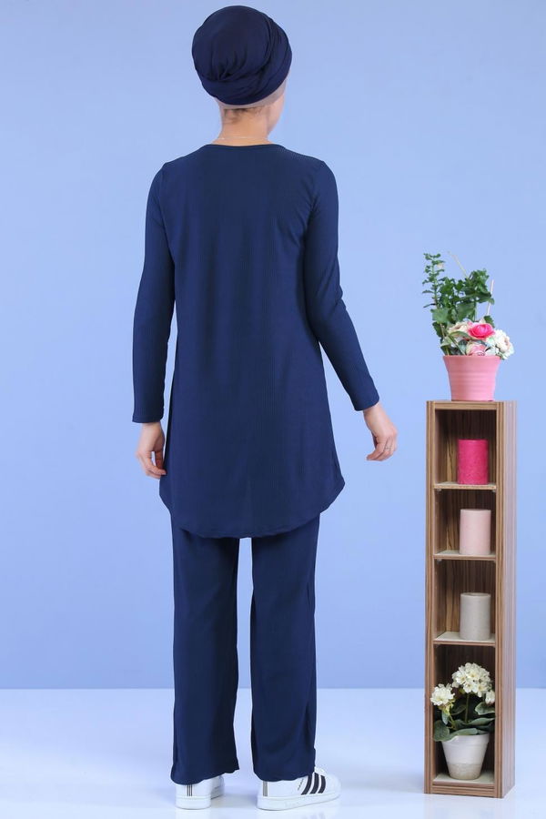 Tunik Pantolon Kombin Lacivert - 02 7101 Lacivert - 7101