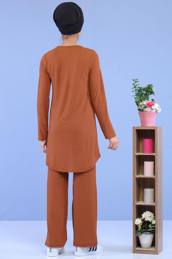 Tunik Pantolon Kombin Taba - 02 7101 Taba - 7101