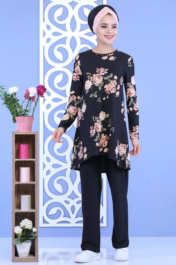 Tunik Pantolon Siyah - 02 7114 Siyah - 7114