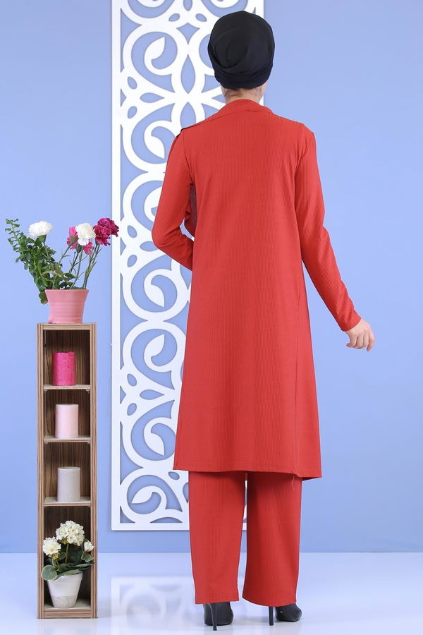 Hırka Jile Pantolon Kombin Kiremit - 02 6700 Kiremit - 6700