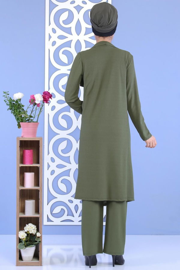 Hırka Jile Pantolon Kombin Haki - 02 6700 Haki - 6700
