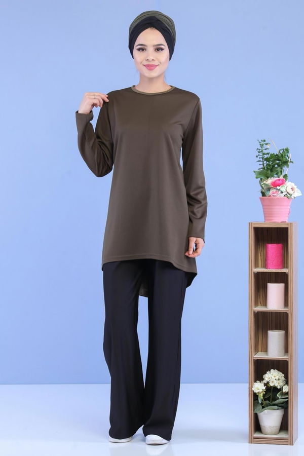 Tunik Pantolon Haki Siyah - 02 7128 Siyah - 7128