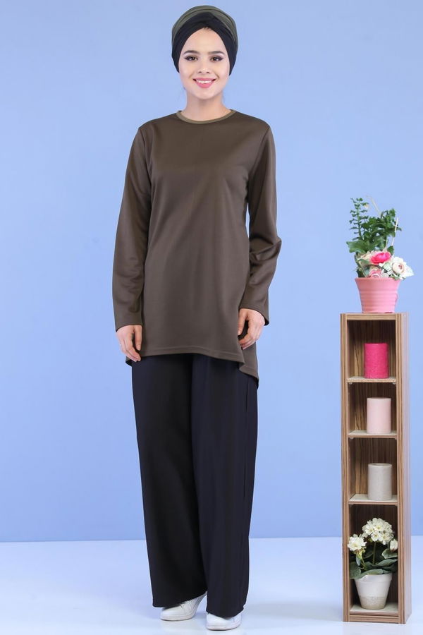 Tunik Pantolon Haki Siyah - 02 7128 Siyah - 7128