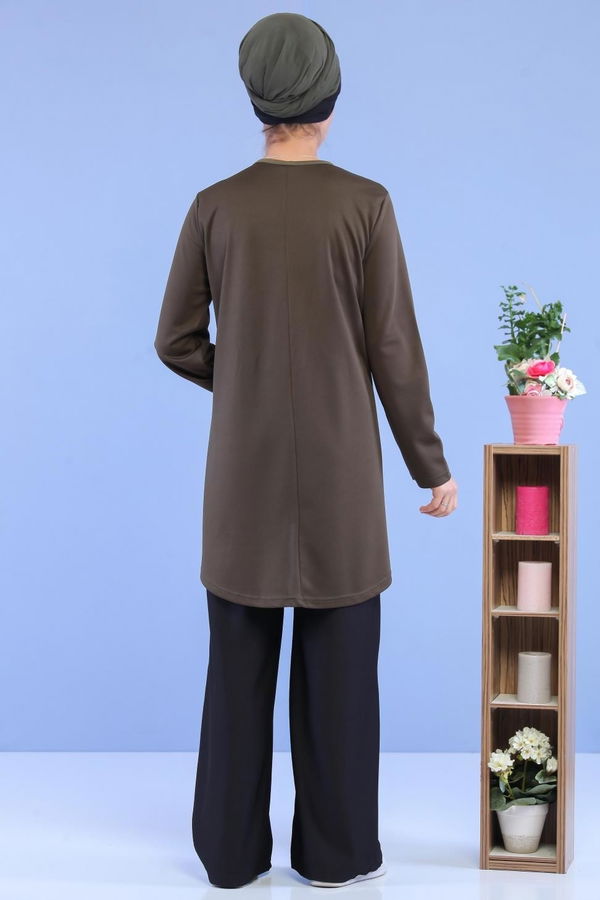 Tunik Pantolon Haki Siyah - 02 7128 Siyah - 7128