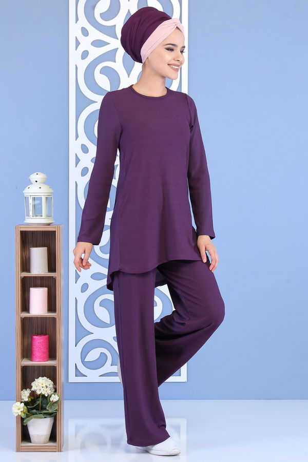 Tunik Pantolon Mor - 02 7132 Mor - 7132 MOR