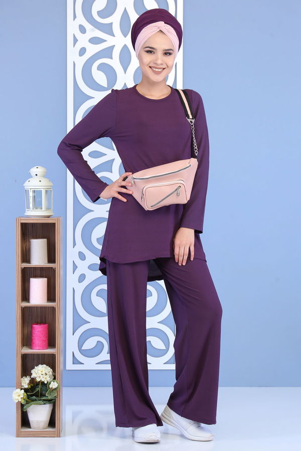 Tunik Pantolon Mor - 02 7132 Mor - 7132 MOR