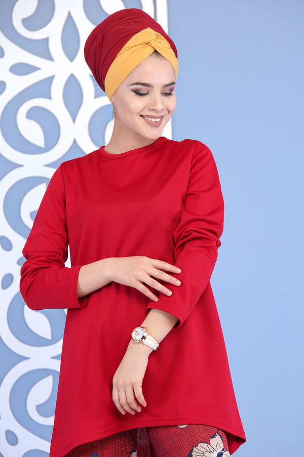 Tunik Pantolon Bordo - 02 7134 Bordo - 7134