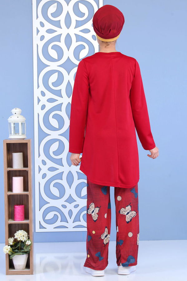 Tunik Pantolon Bordo - 02 7134 Bordo - 7134