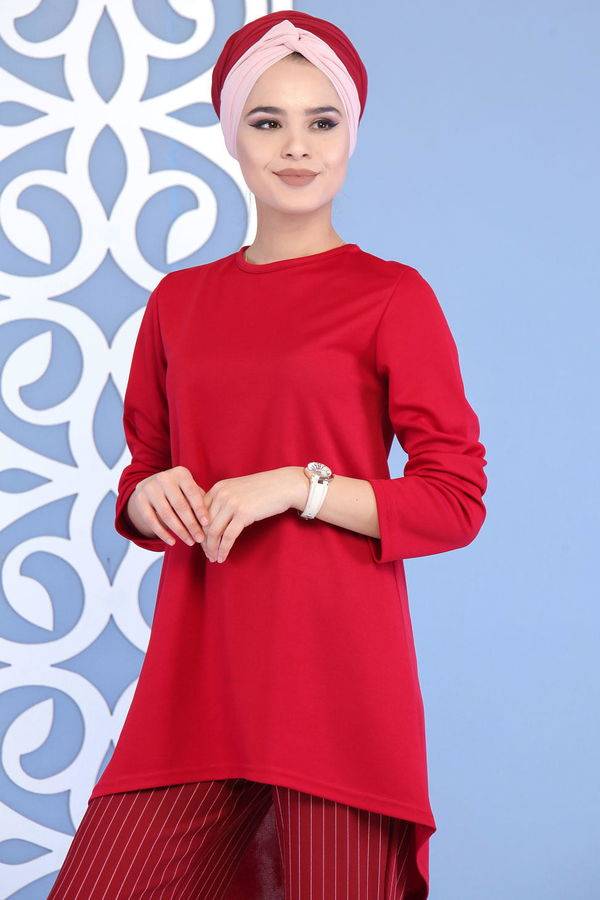 Tunik Pantolon Bordo - 02 7143 Bordo - 7143