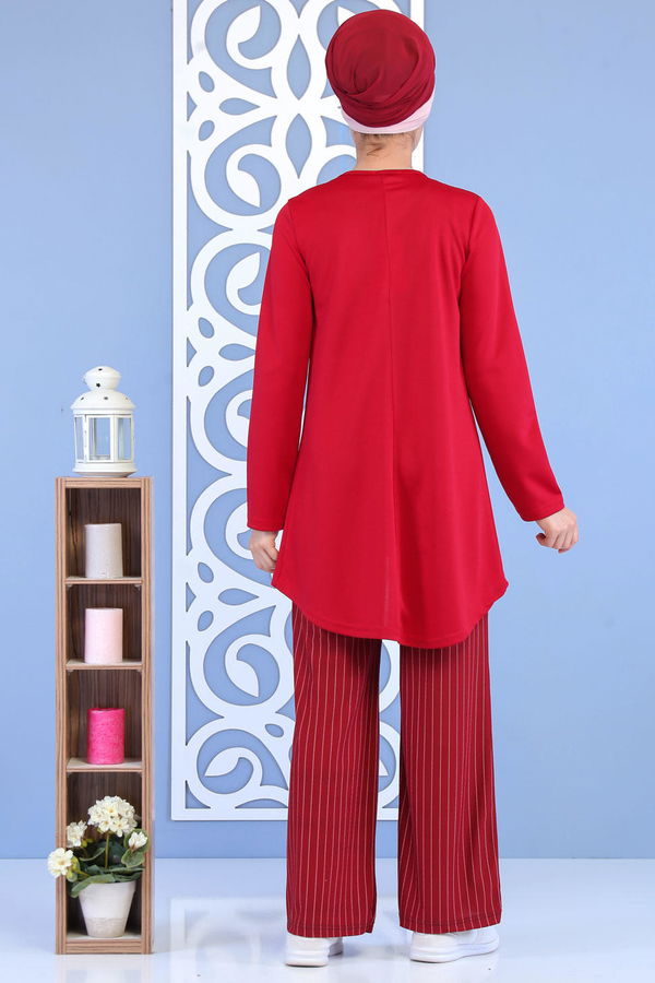 Tunik Pantolon Bordo - 02 7143 Bordo - 7143