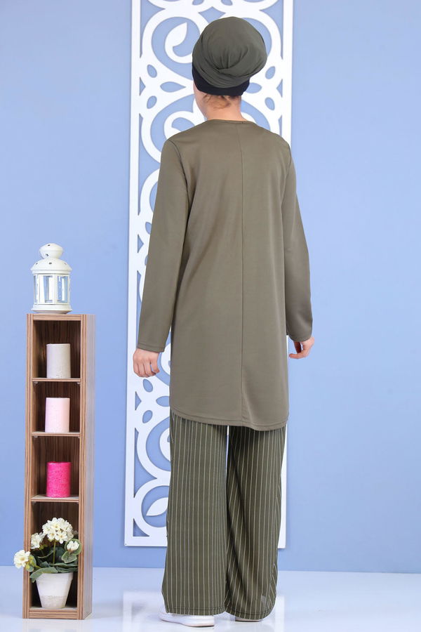 Tunik Pantolon Bordo Haki - 7143
