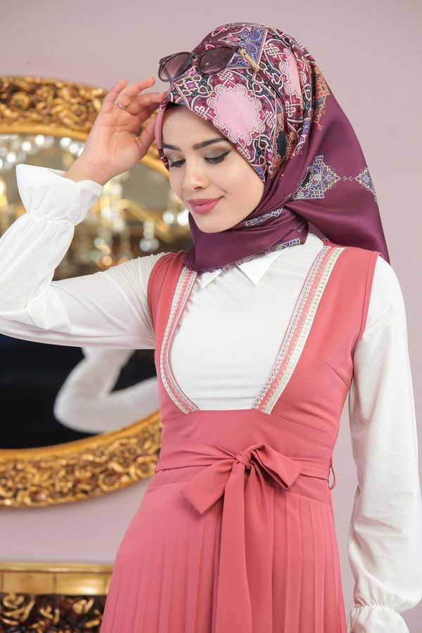 Pliseli Jile Gül - 02 1128 Pembe - 1128 PEMBE