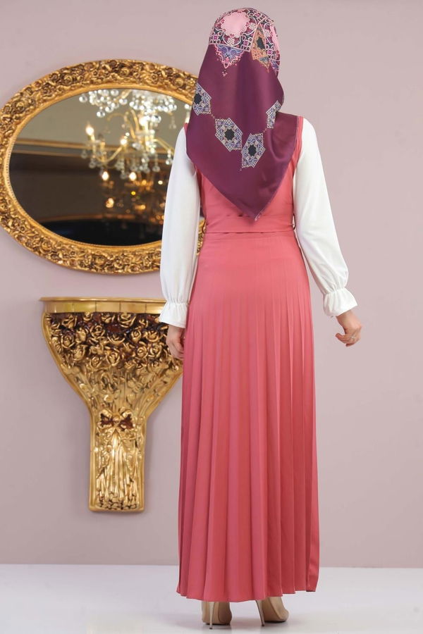 Pliseli Jile Gül - 02 1128 Pembe - 1128 PEMBE