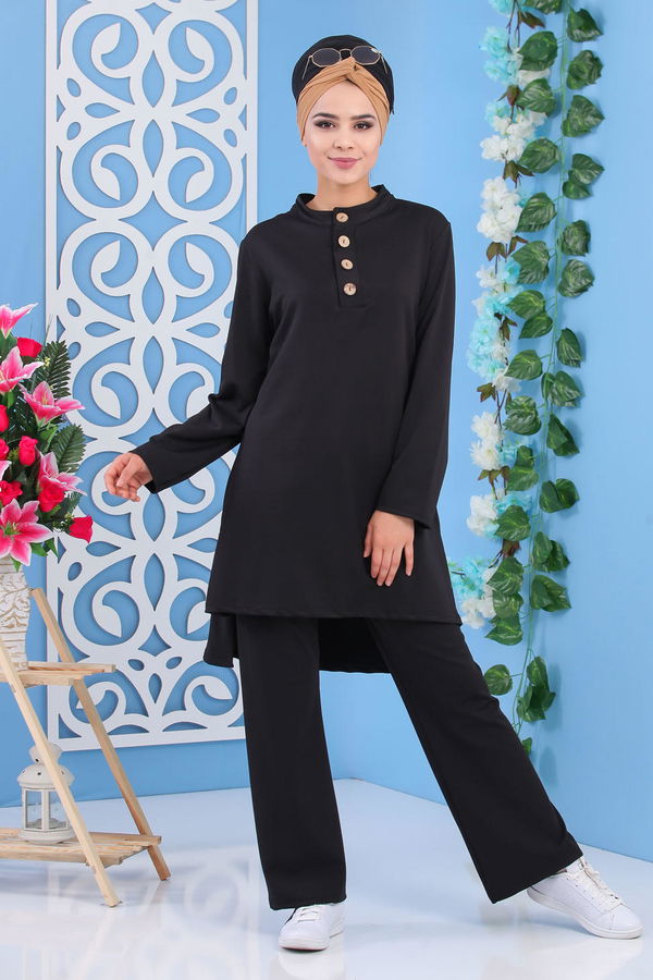 Tunik Pantolon Kombin Siyah - 02 6888 Siyah - 6888