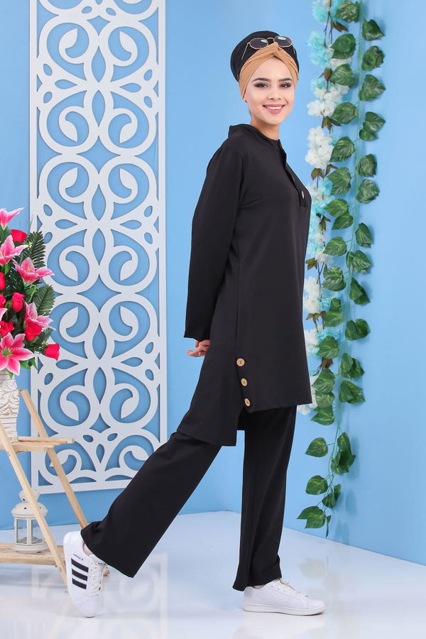 Tunik Pantolon Kombin Siyah - 02 6888 Siyah - 6888