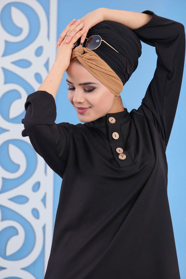 Tunik Pantolon Kombin Siyah - 02 6888 Siyah - 6888