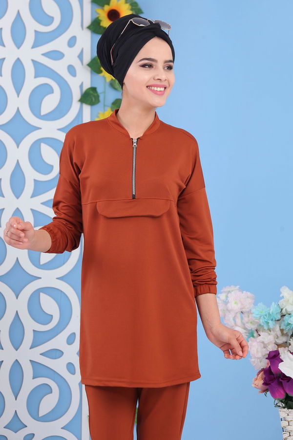 Tunik Pantolon Kiremit - 02 7195 Kiremit - 7195 KİREMİT