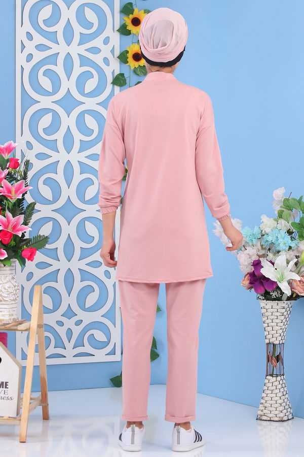 Tunik Pantolon Pudra - 02 7195 Pembe - 7195