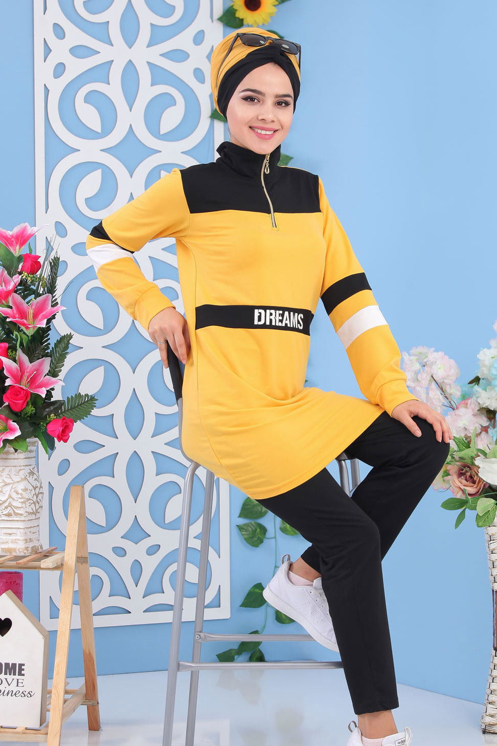 Tunik Pantolon Hardal - 02 5131 Sarı - 5131