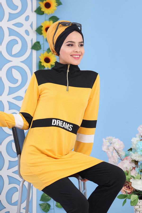 Tunik Pantolon Hardal - 02 5131 Sarı - 5131