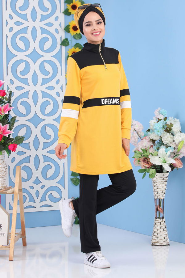 Tunik Pantolon Hardal - 02 5131 Sarı - 5131