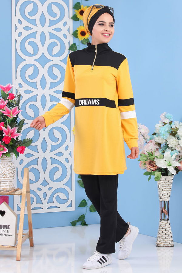 Tunik Pantolon Hardal - 02 5131 Sarı - 5131