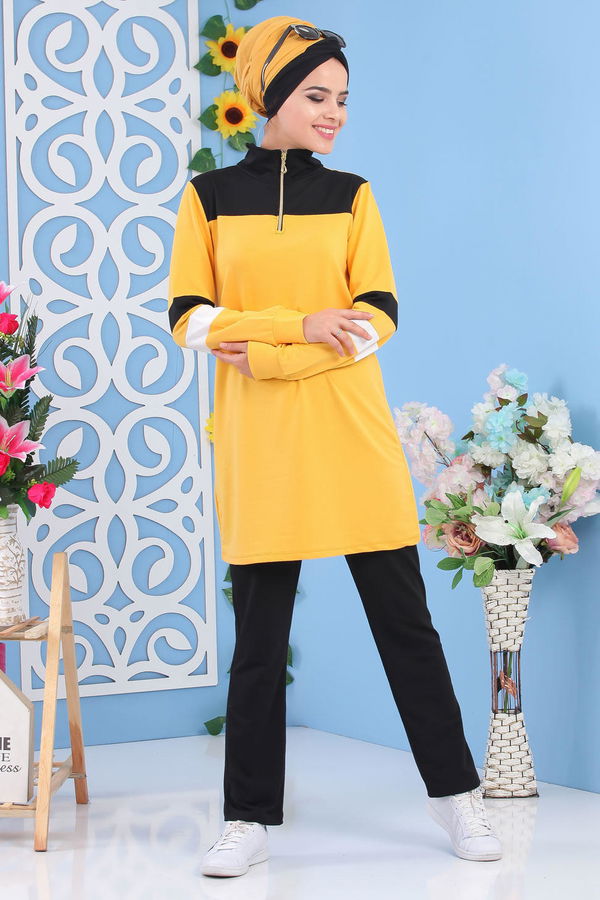 Tunik Pantolon Hardal - 02 5131 Sarı - 5131