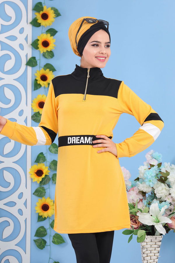 Tunik Pantolon Hardal - 02 5131 Sarı - 5131