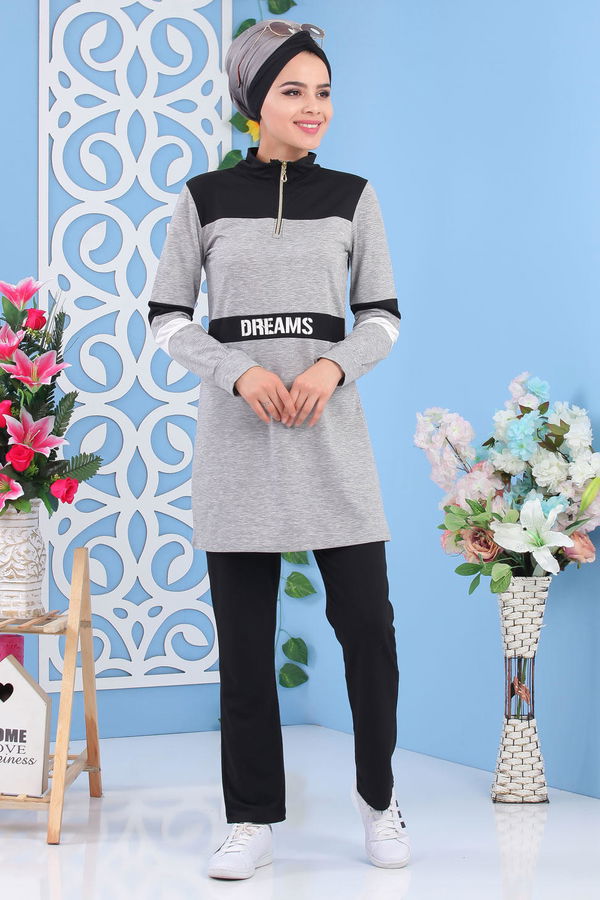 Tunik Pantolon Gri - 02 5131 Gri - 5131