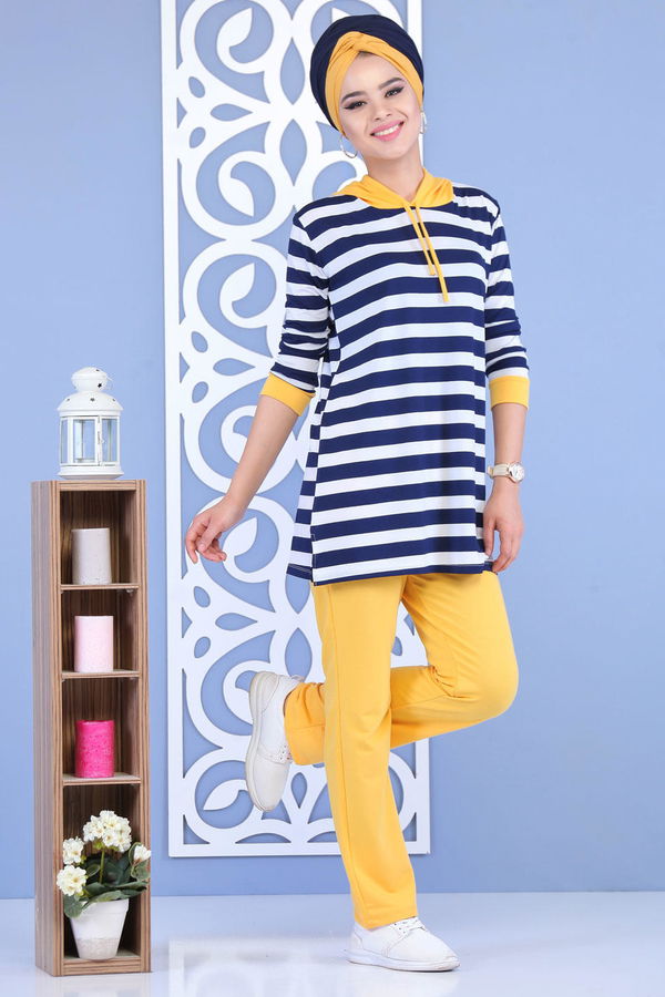 Tunik Pantolon Takım Haki Sarı - 5133