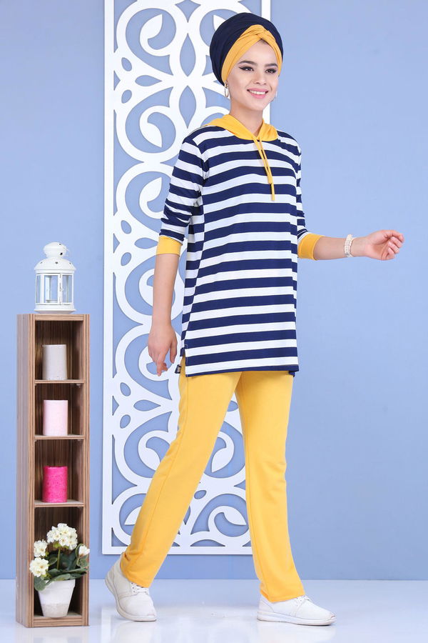 Tunik Pantolon Takım Haki Sarı - 5133