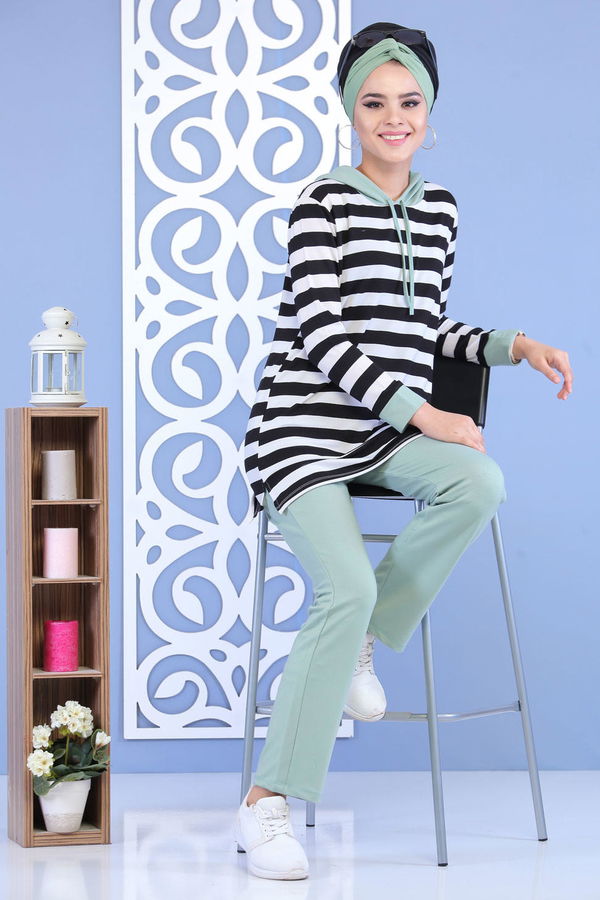 Tunik Pantolon Takım Haki Yeşil - 5133