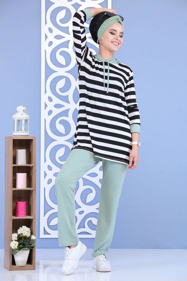 Tunik Pantolon Takım Haki Yeşil - 5133