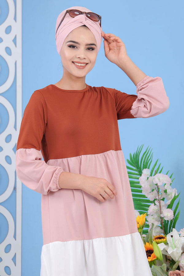 Tunik Pantolon Taba - 02 7245 Taba - 7245